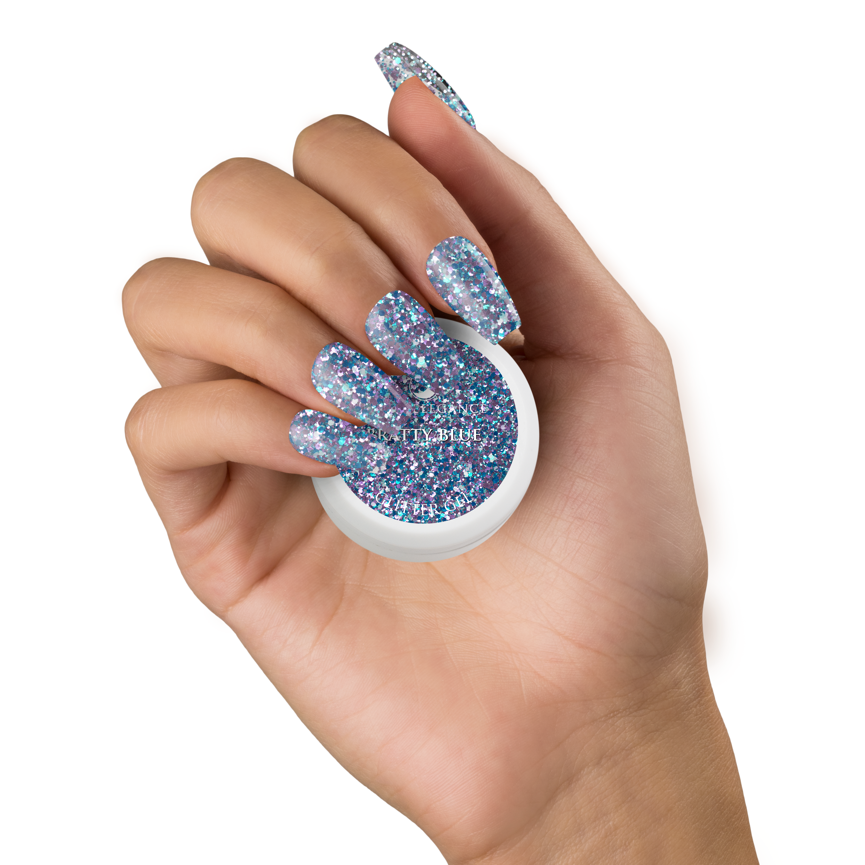 Bratty Blue Glitter Gel